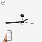 33815WP-21 Faro PUNT LED Black ceiling fan with DC motor SMART люстра-вентилятор черный — фото 1