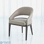 Alcott Dining Chair-Grey Leather Global Views кресло