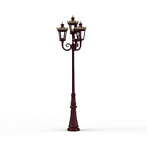 Louvre N° 11; one-piece clear glass E27 105W; Wine red