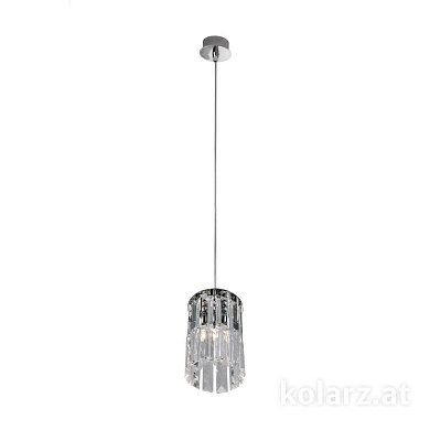 Kolarz PRISMA 344.31M.5 подвесной светильник хром ø12cm макс. высота 85cm 1 лампа g9
