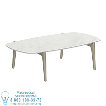 СТОЛИК ДЛЯ ЧАЯ 120X65CM ПЕСОЧНАЯ КЕРАМИКА BIANCO STATUARIO Royal Botania