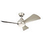 44" Sola Fan Brushed Nickel люстра-вентилятор 330151NI Kichler — фото 2