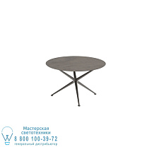 EXES СТОЛ КРУГЛЫЙ Ø120 CM АЛЮМИНИЕВЫЕ НОЖКИ БРОНЗА - СТОЛЕШНИЦА СТОЛА CERAMIC TERRA MARRONE Royal Botania