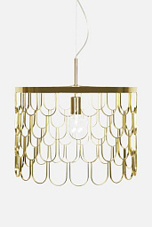 257063 Globen Lighting Gatsby подвесной светильник с металлическим абажуром цвета латуни