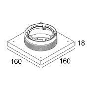 MOUNTING KIT R102 TRIMLESS CSC  Delta Light