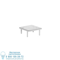 СТОЛ ALURA LOUNGE 80 LTH 80X80X34CM БЕЛАЯ КЕРАМИЧЕСКАЯ СТОЛЕШНИЦА BIANCO STATUARIO Royal Botania