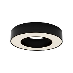 C093CL-24W3K-B Maytoni Lua потолочный светильник кольцевой формы черного цвета