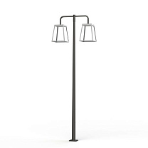 Lampiok 4 N° 5; Opal PMMA Built-in LED 3000°K warm white 2x36W 1 to 10 V bicolore; Silk grey