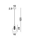 1500202811 FILO Novaluce светильник LED G9 1x5W IP20 Bulb Included