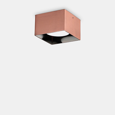 328812 Ideal Lux SPIKE PL1 SQUARE RAME потолочный светильник медь полированная