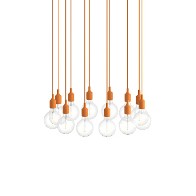 E27 Pendant Cluster подвесной светильник Muuto White / Light Orange E27CLB0111