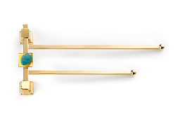 BA579/ORO24K/VE Il Paralume Marina Peafowl настенная штанга для полотенец с удлинённой планкой
