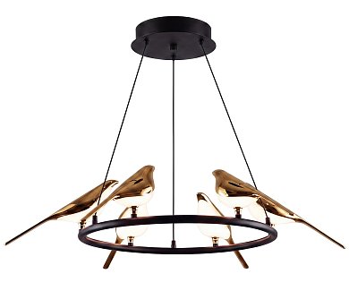 Люстра Kink Light Арси черный/золото 08446-6A,33