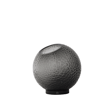 510750002012 GLOBE AYTM Большая ваза-шар из чёрного матового стекла диаметром 21 см