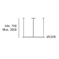 CS5B-00V9AZDU05 подвесной светильник Leds C4 Circular Downward ø1200 Recessed черный — фото 1