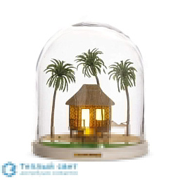 10459 Seletti My Little декоративная настольная лампа с подсветкой внутри стеклянного купола