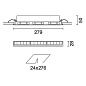 QD76 Laser Blade XS iGuzzini Recessed Frame section 15 LEDs - Tunable White - Wall Washer Longitudinal Glare Control