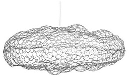 10247/350 Silver Loft It Cloud подвесной светильник с узорчатым плафоном серебристый