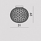 09430FU Kartell Planet PL потолочный светильник дизайнерский дымчатый — фото 1
