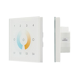 037198 Arlight INTELLIGENT  Сенсорная панель DALI-901-11-4G-4SC-MIX-DT8-IN White