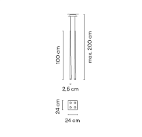 Slim,Pendant White lacquer fiber 2700K,1-10V PUSH