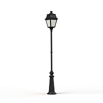 Avenue 2 N° 9; Opal PMMA Built-in LED 2700°K warm white 13W; Dark black