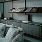 42048 New Works New Works Shelving System Низкий шкаф с дверцами, черный ясень — фото 1