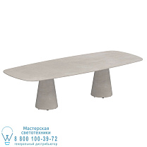 СТОЛ CONIX 300X120 CM НОГИ БЕТОН ЦЕМЕНТ СЕРЫЙ - СТОЛЕШНИЦА СТОЛА CERAMIC CEMENTO LUMINOSO Royal Botania