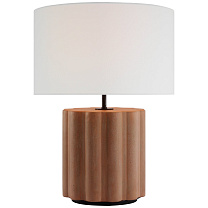 Scioto Medium Table Lamp бетон цвета терракоты с льняным абажуром