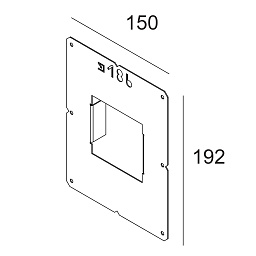 PLASTERKIT 186 Delta Light OPTIONS монтажная рамка для встроенного настенного светильника