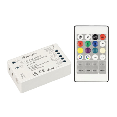 032358 Arlight Контроллер ARL-4022-RGBW White (5-24V, 4x4A, ПДУ 24кн, RF)