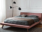 Beds Мягкая тканевая кровать с мягким изголовьем Gervasoni — фото 1