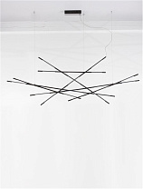 Dimmable by Remote Control Black Metal & Acrylic LED 109 Watt 220-240 Volt 6868Lm 3000K IP20 L: 180.5 W: 75 H: 200 cm