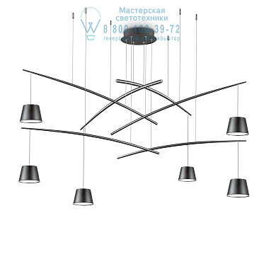 196992 FISH SP6 Ideal Lux подвесной светильник черный