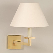 WA0286.BR.ES Beckford Swing Arm Wall Light, Brass