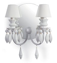 Бра Belle de Nuit Lladro, 2 лампы, белое