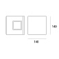 Artemide Effetto 14 Quadro AP 1FL LED уличный настенный светильник с LED — фото 4