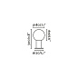74433S-01 MOON DARK GREY BEACON LAMP H300 1XE27 MAX 15W садовый светильник Faro barcelona — фото 3