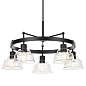 Eastmont 5 Light Chandelier Black and Walnut Wood люстра 52403BK Kichler — фото 8