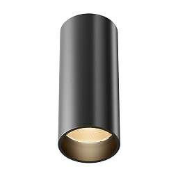 C056CL-L12B2.7K-W-B Maytoni Focus потолочный светильник черного цвета с утопленным источником света