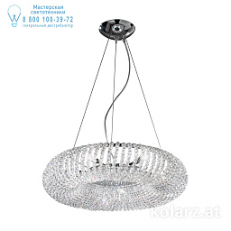 Kolarz CARLA 0256.35.5.KpT подвесной светильник хром ø55cm высота 15cm мин. высота 30cm макс. высота 190cm 5 ламп g9