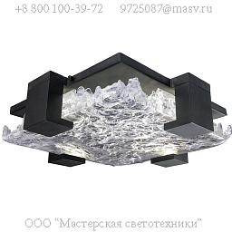 895440-11 Terra 16.75" Square Flush Mount встраиваемый светильник, Fine Art Lamps
