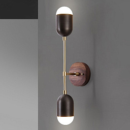 chris01 Imperiumloft Chris настенный светильник с двумя шаровыми плафонами на кронштейне
