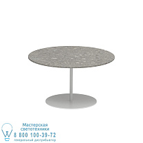 СТОЛИК BUTLER Ø75CM H40CM БЕЛАЯ КЕРАМИКА CEPPO DOLOMITICA Royal Botania