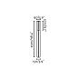 71209 BU-OH LED Dark grey pole lamp Faro barcelona — фото 6
