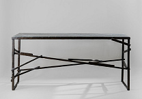 New Bronze with Verde Fantastico Honed Marble