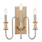 Karthe 3 Light Wall Sconce Beech and Brushed Nickel настенный светильник 52473NI Kichler — фото 8