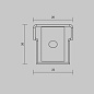 Комплектующие для профиля Maytoni Серый 642060 — фото 4
