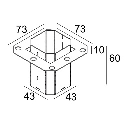 CONCRETE BOX 153 Delta Light OPTIONS монтажный короб с глубокой рамкой