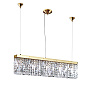HL 6-1609/5/90 gold Straight pendant lamp RING, gold, 90 см Orion — фото 2